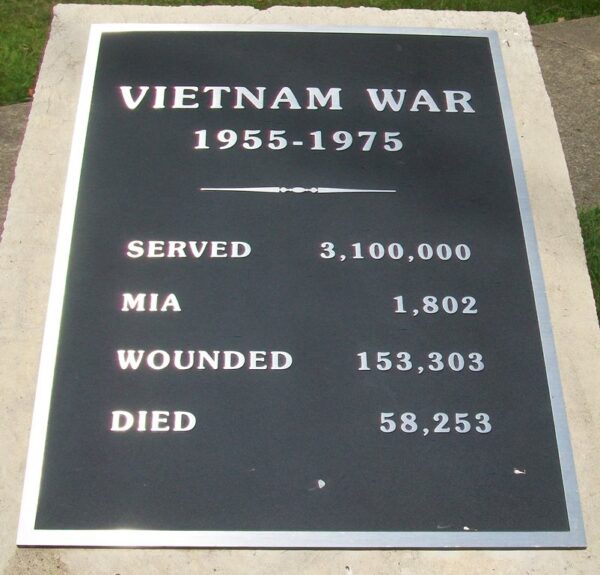 PORT JERVIS VIETNAM WAR MEMORIAL PLAQUE