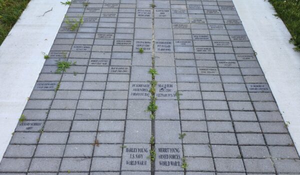 BUCKEYE PARK VETERANS MEMORIAL BRICKS SECTION F