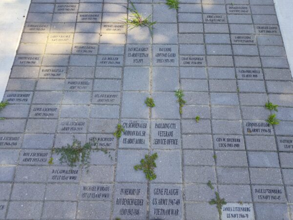 BUCKEYE PARK VETERANS MEMORIAL BRICKS SECTION C
