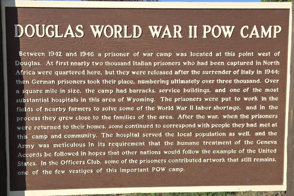 DOUGLAS WORLD WAR II POW CAMP WAR MEMORIAL MARKER A