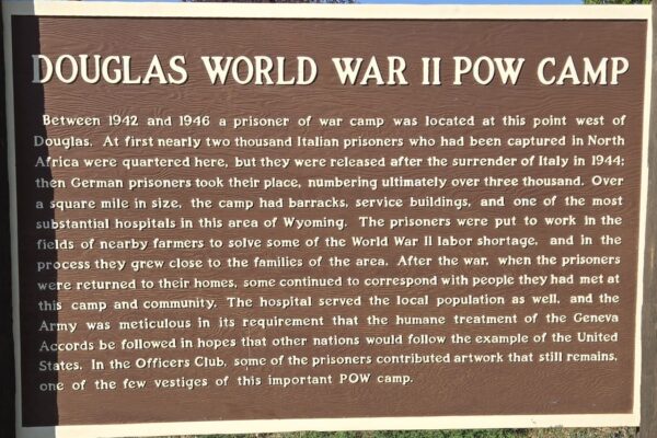 DOUGLAS WORLD WAR II POW CAMP WAR MEMORIAL MARKER A