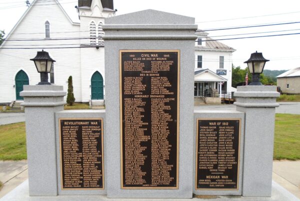 THE MEN WHO ENLISTED FROM BATH IN THE WARS OF OUR COUNTRY MEMORIAL BACK