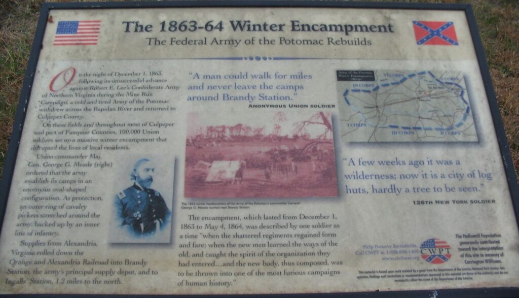 THE 1863-64 WINTER ENCAMPMENT WAR MEMORIAL PANEL