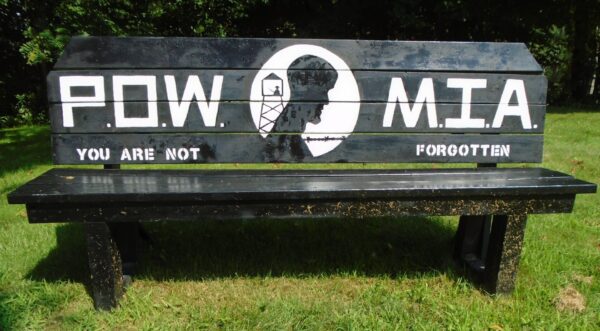 BETHLEHEM POW MIA WAR MEMORIAL BENCH