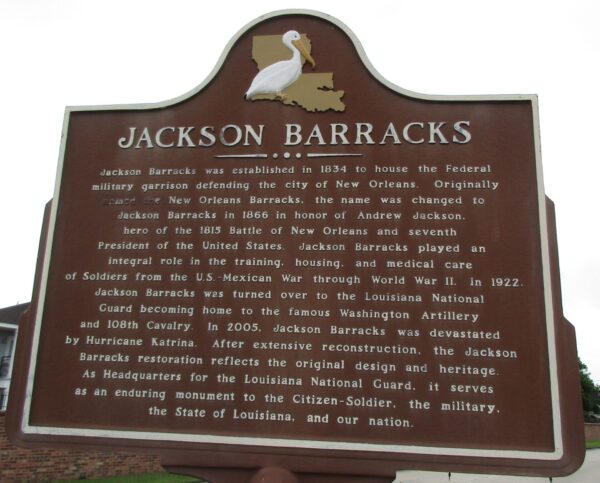 JACKSON BARRACKS WAR MEMORIAL MARKER II