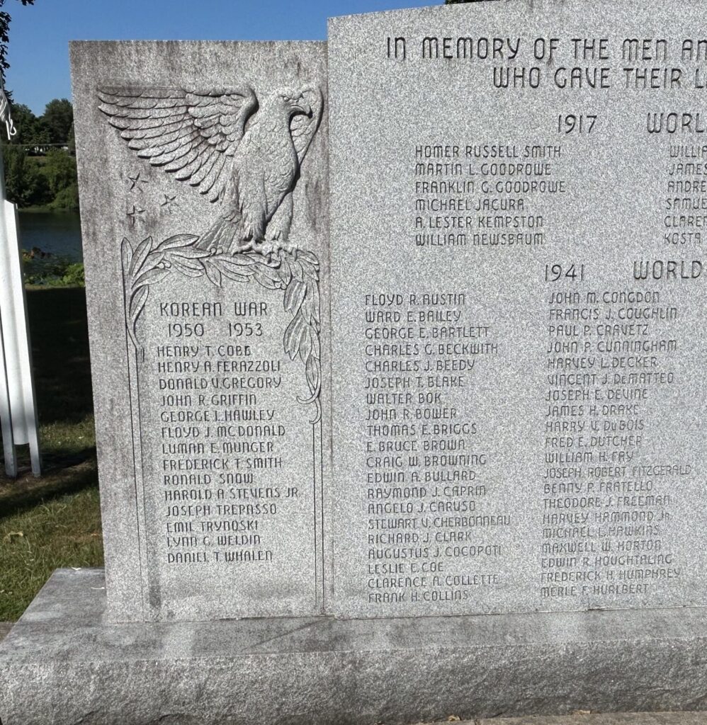 FULTON SUPREME SACRIFICE WAR VETERANS MEMORIAL LEFT STONE