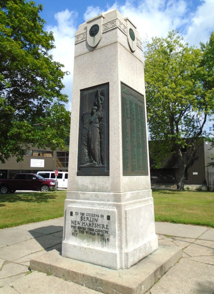 CITIZENS OF BERLIN, NH WORLD WAR MEMORIAL