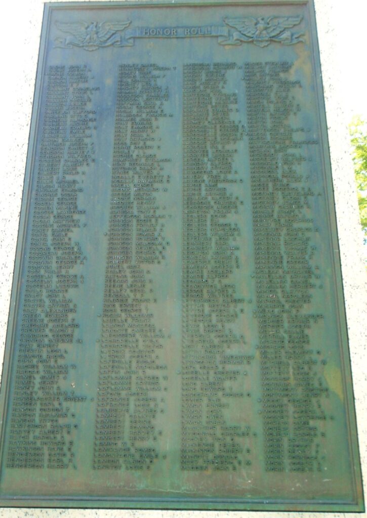 CITIZENS OF BERLIN, NH WORLD WAR MEMORIAL PLAQUE B