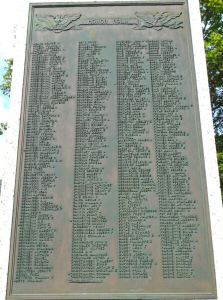 CITIZENS OF BERLIN, NH WORLD WAR MEMORIAL PLAQUE A