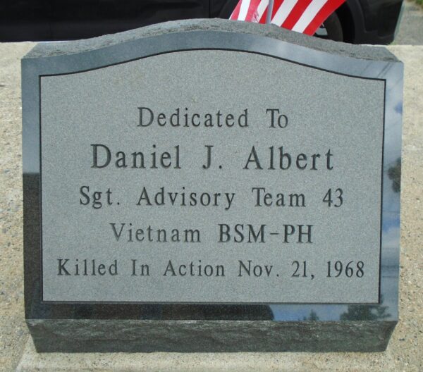 DANIEL J. ALBERT WAR MEMORIAL