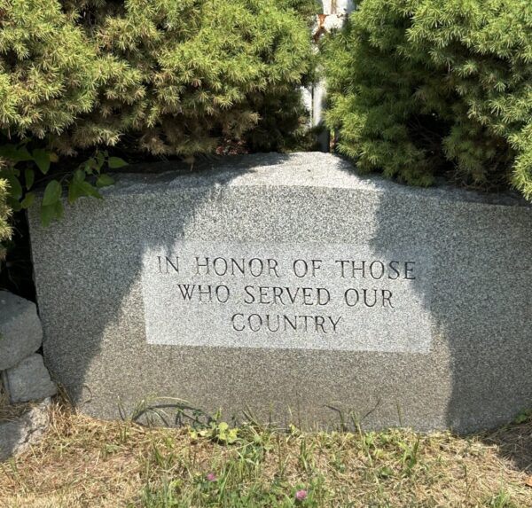 WHITNEY CEMETERY VETERANS MEMORIAL FLAGPOLE STONE