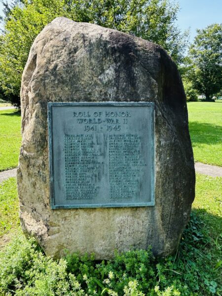 PREBLE ROLL OF HONOR WORLD WAR II MEMORIAL