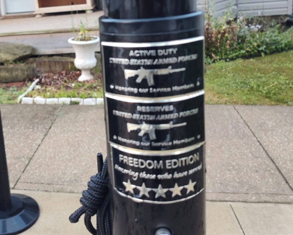 NASHVILLE VETERANS MEMORIAL WALL FLAGPOLE PLAQUE F