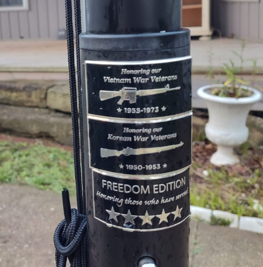 NASHVILLE VETERANS MEMORIAL WALL FLAGPOLE PLAQUE E
