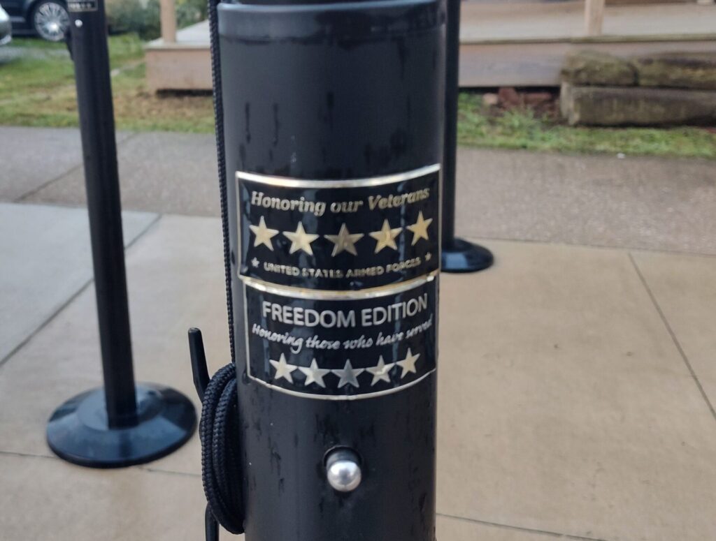 NASHVILLE VETERANS MEMORIAL WALL FLAGPOLE PLAQUE A