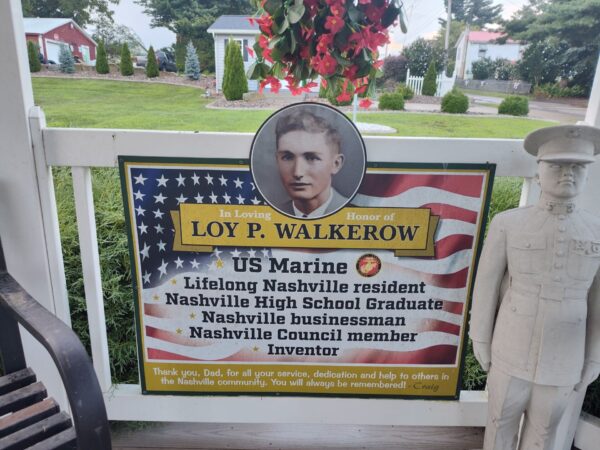 LOY P. WALKEROW WAR MEMORIAL GAZEBO PLAQUE