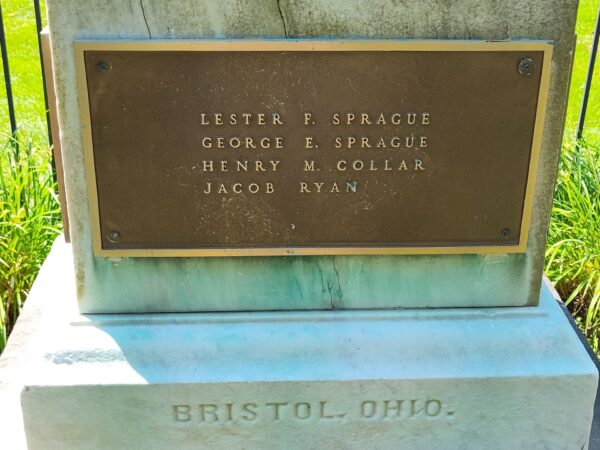 DEFENDERS OF THE UNION FROM BRISTOL MEMORIAL PLAQUE D