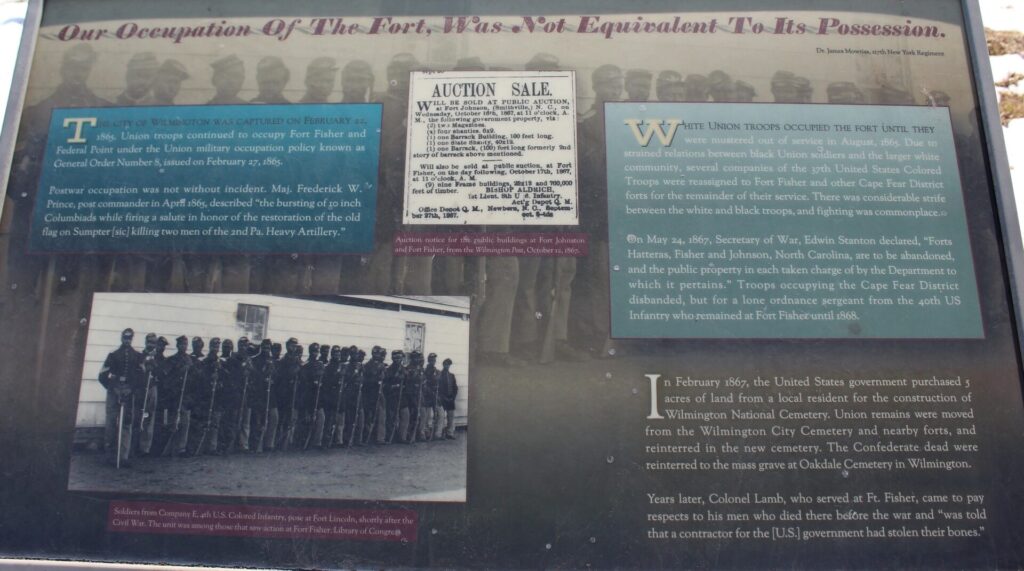 OUR OCCUPATION OF THE FORT WAR MEMORIAL PANEL