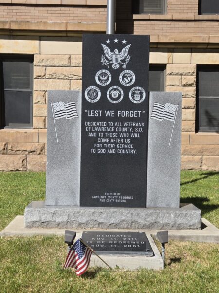 LAWRENCE COUNTY “LEST WE FORGET” ALL VETERANS MEMORIAL
