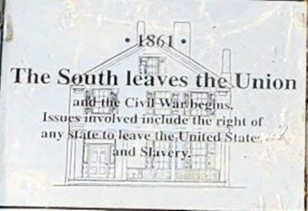 1861 CIVIL WAR MEMORIAL PLAQUE