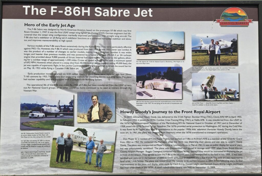 THE F-86H SABRE JET MEMORIAL PANEL