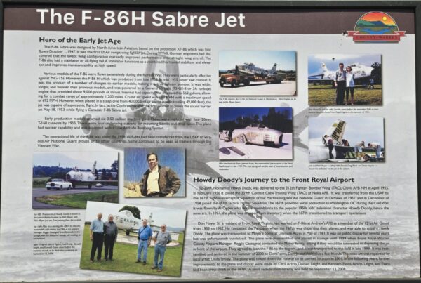 THE F-86H SABRE JET MEMORIAL PANEL