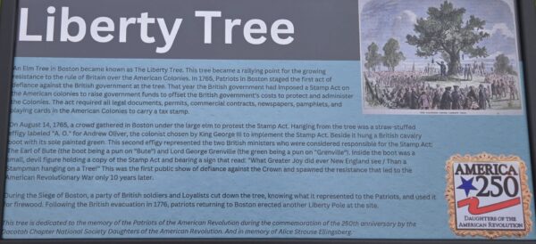 LIBERTY TREE REVOLUTIONARY WAR MEMORIAL PANEL WEST FARGO