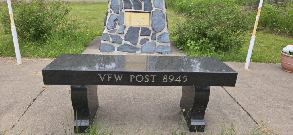 COVINGTON VETERANS MEMORIAL HIGHWAY BENCH