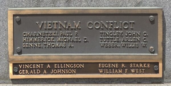 THE HONORED DEAD BARNES COUNTY MEMORIAL PLAQUE B