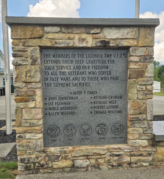 LIGONIER TWP. V.F.D. #1 VETERANS MEMORIAL