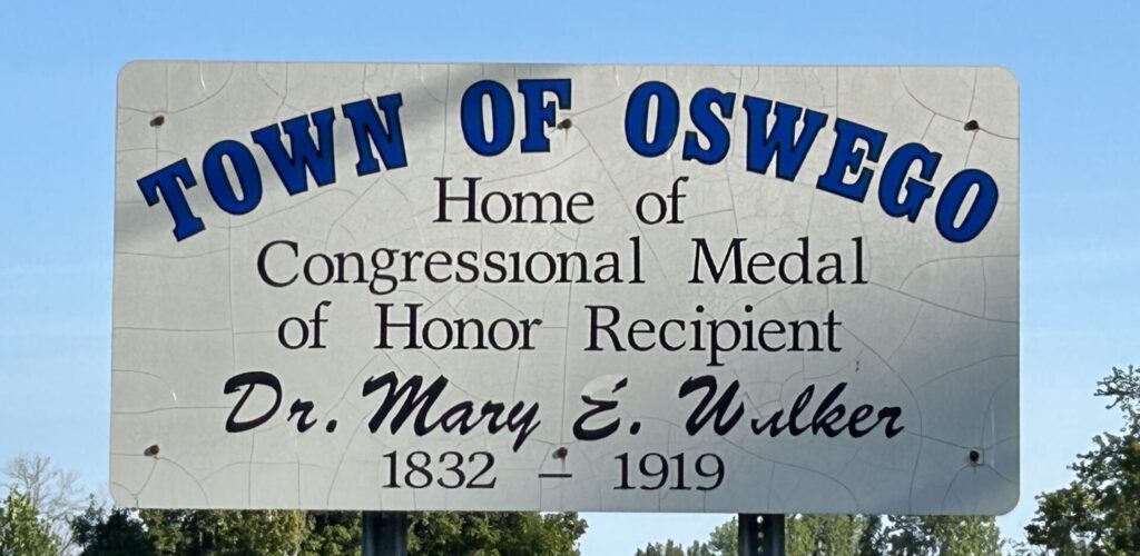 TOWN OF OSWEGO MEDAL OF HONOR WAR MEMORIAL PLAQUE