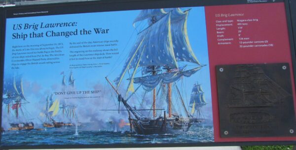 US BRIG LAWRENCE WAR MEMORIAL PANEL