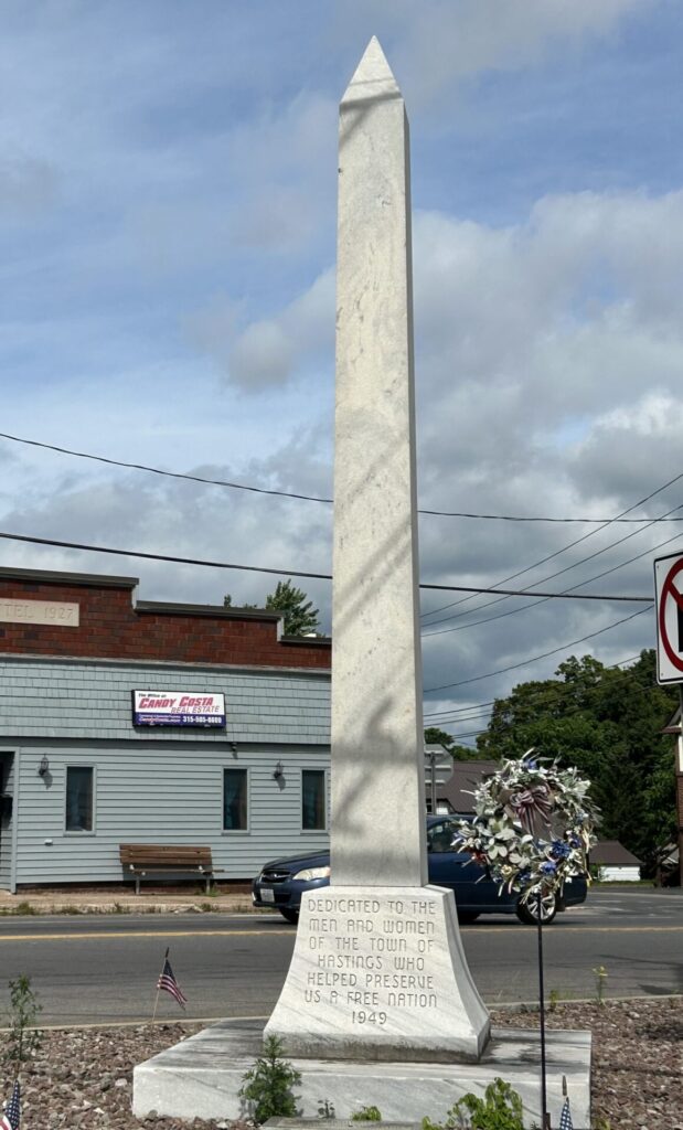 TOWN OF HASTINGS VETERANS MEMORIAL