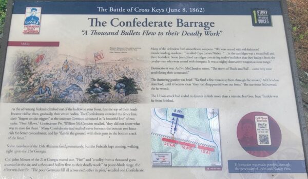 THE CONFEDERATE BARRAGE WAR MEMORIAL PANEL