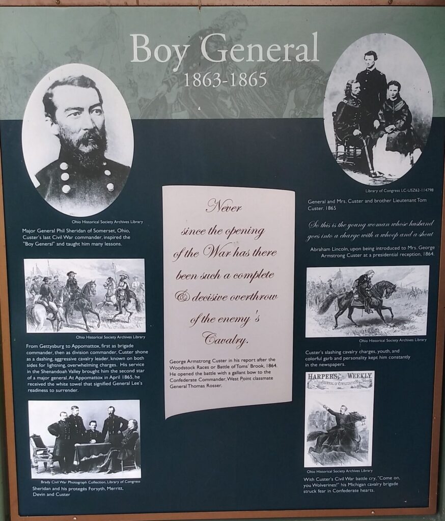 BOY GENERAL 1863-1865 WAR MEMORIAL PANEL