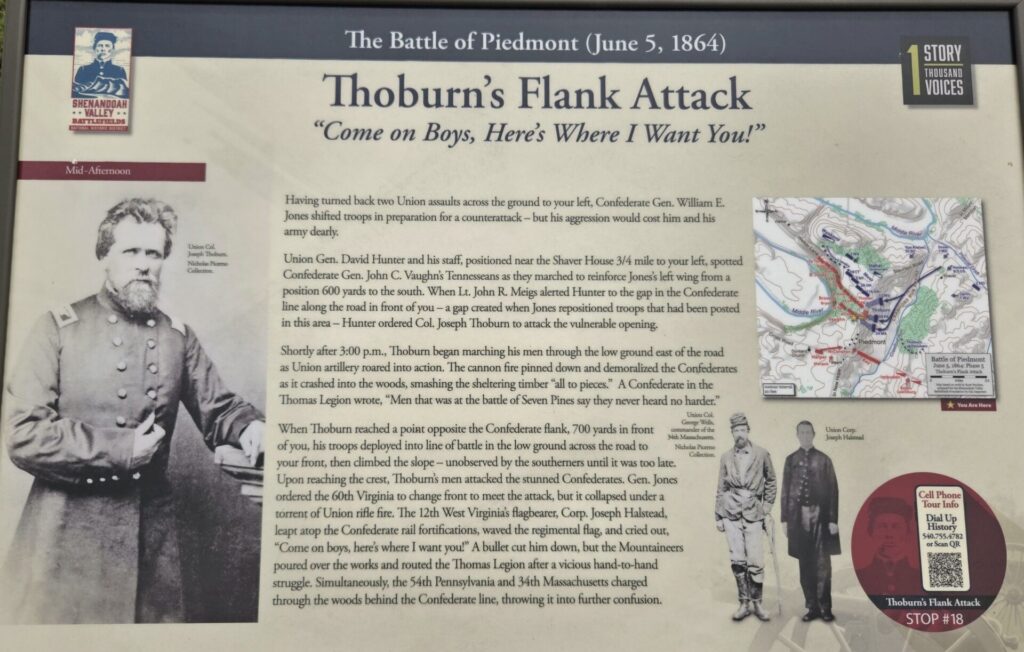 THOBURN’S FLANK ATTACK WAR MEMORIAL PANEL