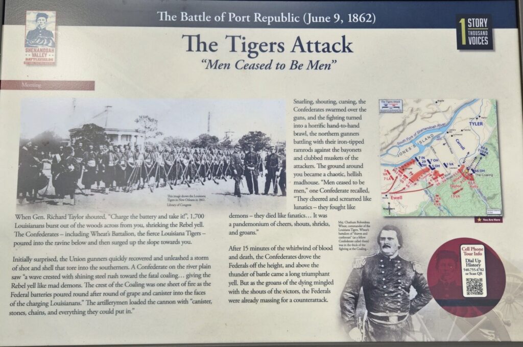 THE TIGERS ATTACK WAR MEMORIAL PANEL