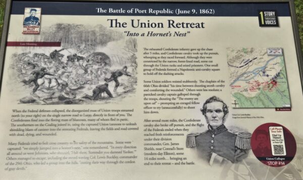 THE UNION RETREAT WAR MEMORIAL PANEL