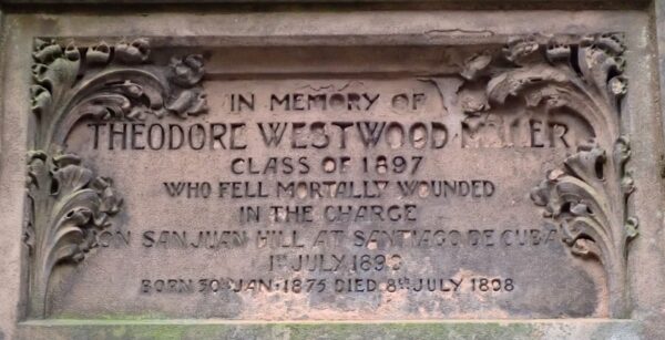 THEODORE WESTWOOD MILLER MEMORIAL GATE STONE