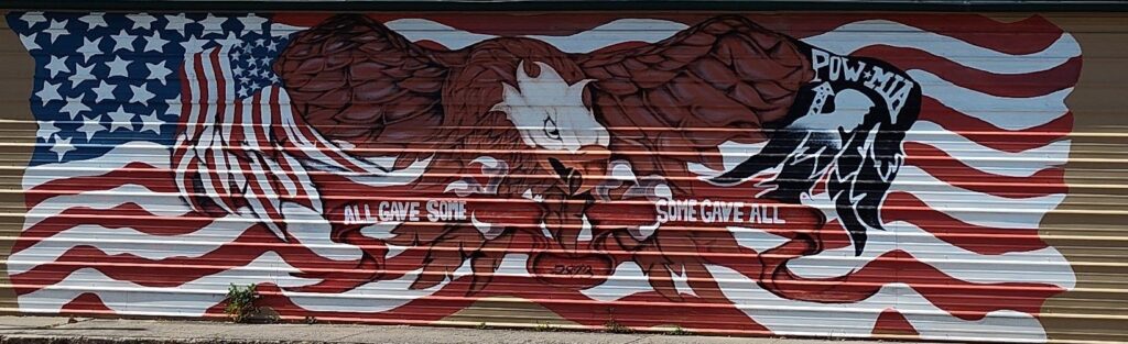 GROVER HILL ALL GAVE SOME, SOME GAVE ALL WAR MEMORIAL MURAL