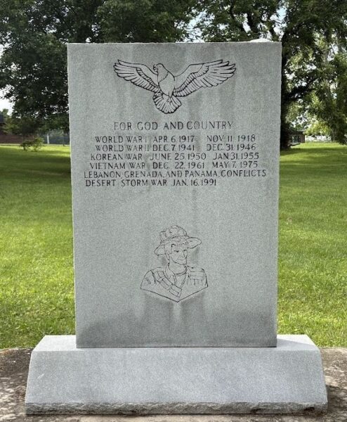 TRACY CITY FOR GOD AND COUNTRY WAR MEMORIAL