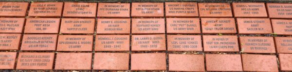 ERIE TOWNSHIP VETERANS MEMORIAL BRICKS SECTION C