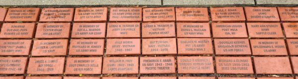 ERIE TOWNSHIP VETERANS MEMORIAL BRICKS SECTION B