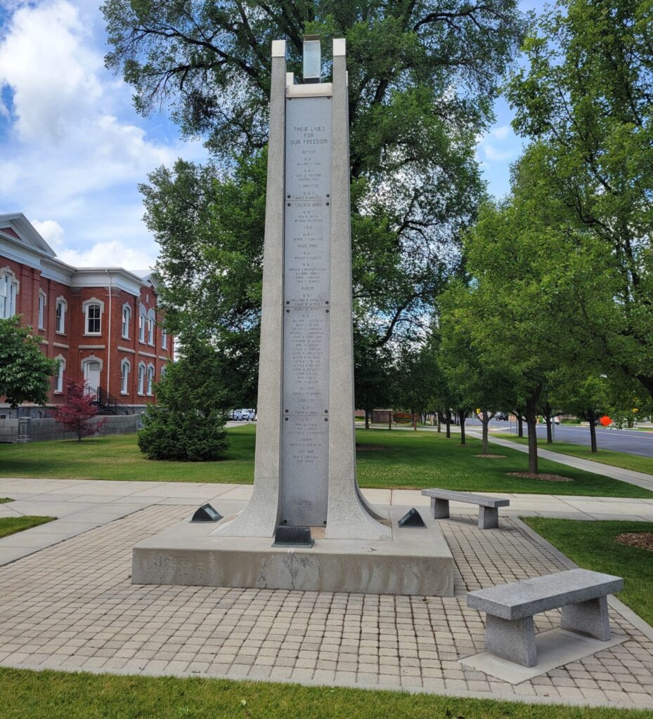THEIR LIVES FOR OUR FREEDOM WAR MEMORIAL