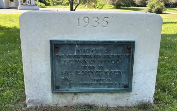 TOWN OF CAVENDISH REVOLUTIONARY SOLDIERS MEMORIAL