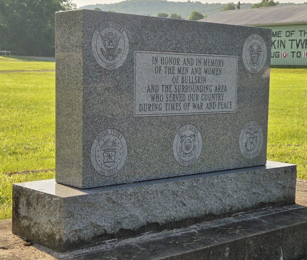 BULLSKIN ALL VETERANS MEMORIAL