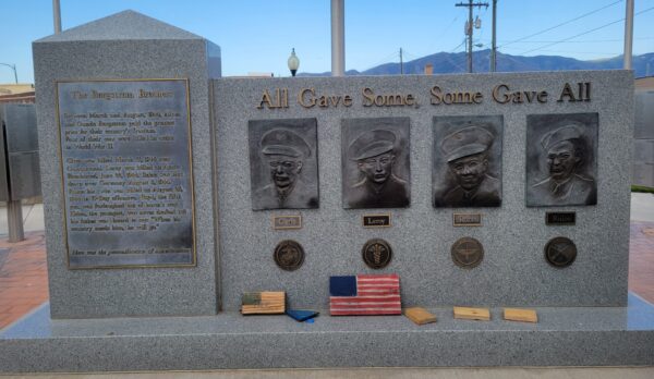 THE BORGSTROM BROTHERS WAR MEMORIAL CLOSE-UP
