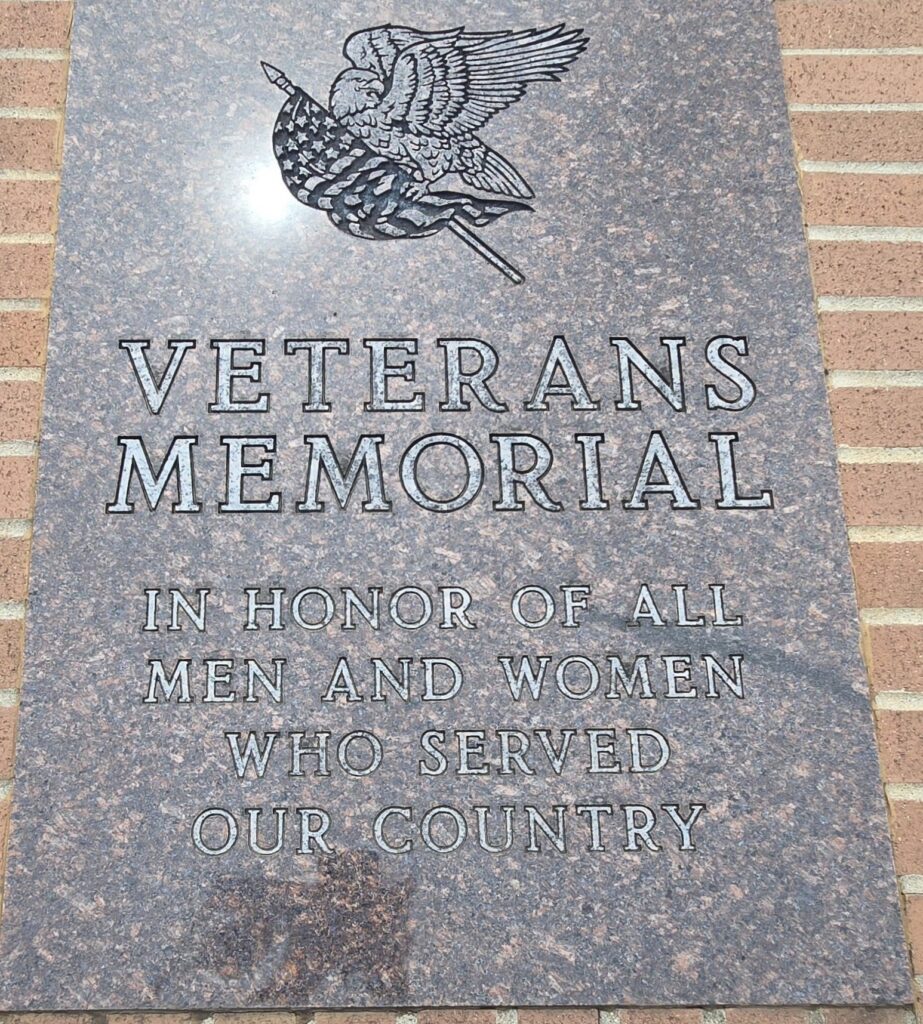 BROOKSTON VETERANS MEMORIAL PLAQUE