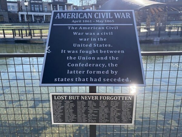 CUMMING AMERICAN CIVIL WAR MEMORIAL PLAQUES