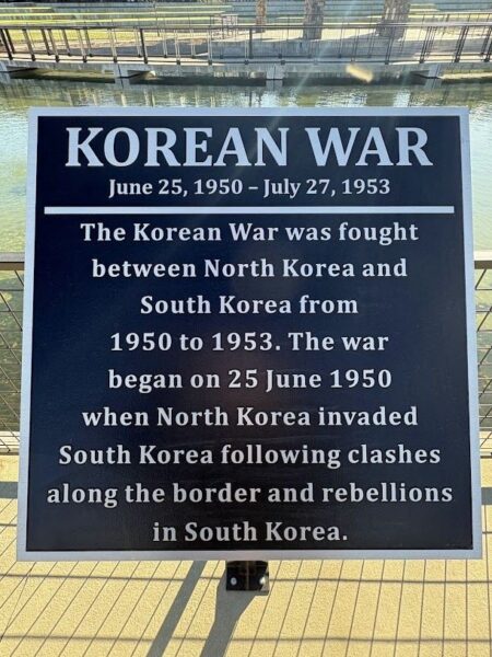 CUMMING KOREAN WAR MEMORIAL PLAQUE